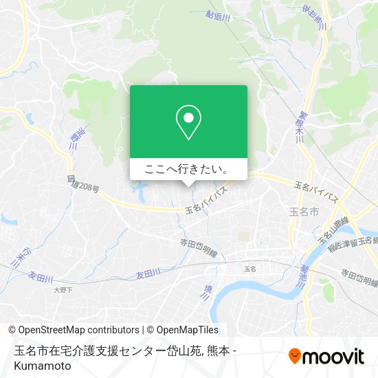 玉名市在宅介護支援センター岱山苑地図
