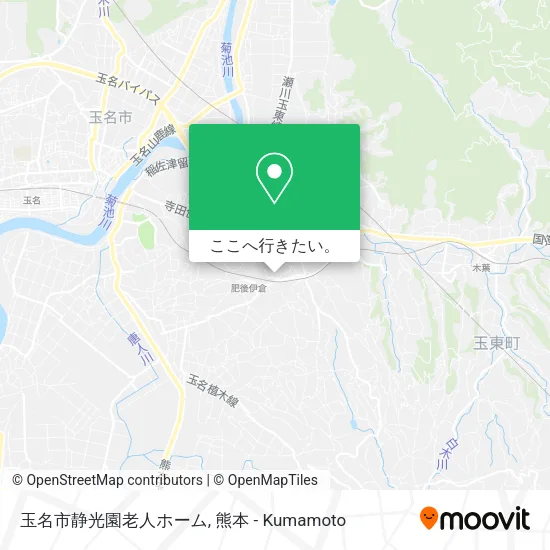 玉名市静光園老人ホーム地図