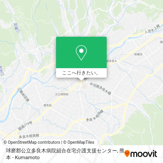 球磨郡公立多良木病院組合在宅介護支援センター地図