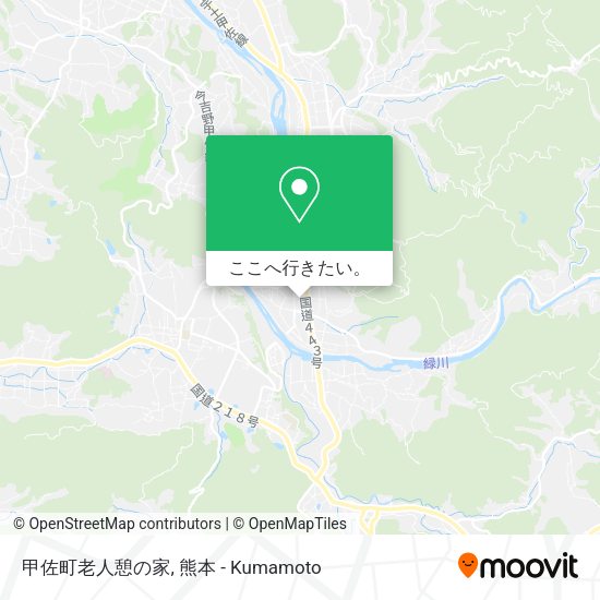 甲佐町老人憩の家地図