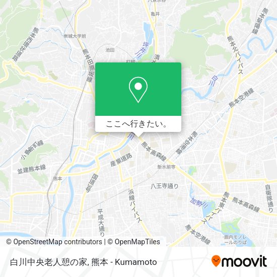 白川中央老人憩の家地図