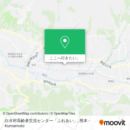 白水村高齢者交流センター「ふれあい」地図