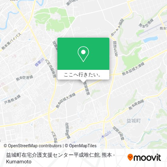 益城町在宅介護支援センター平成唯仁館地図