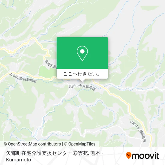 矢部町在宅介護支援センター彩雲苑地図