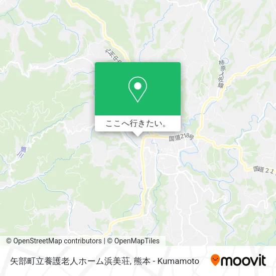 矢部町立養護老人ホーム浜美荘地図