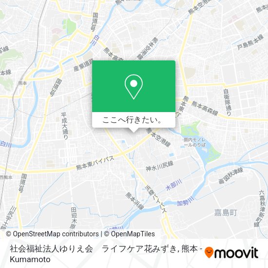 社会福祉法人ゆりえ会　ライフケア花みずき地図