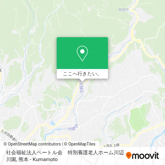 社会福祉法人ペートル会　特別養護老人ホーム川辺川園地図