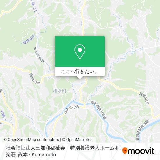 社会福祉法人三加和福祉会　特別養護老人ホーム和楽荘地図
