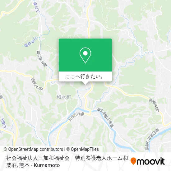 社会福祉法人三加和福祉会　特別養護老人ホーム和楽荘地図