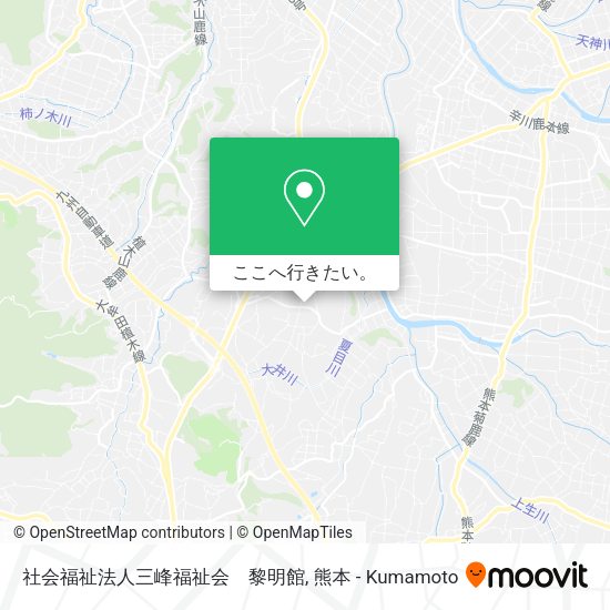 社会福祉法人三峰福祉会　黎明館地図