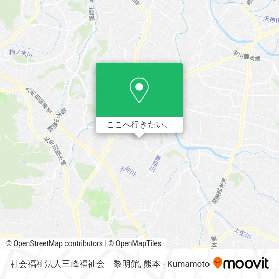 社会福祉法人三峰福祉会　黎明館地図