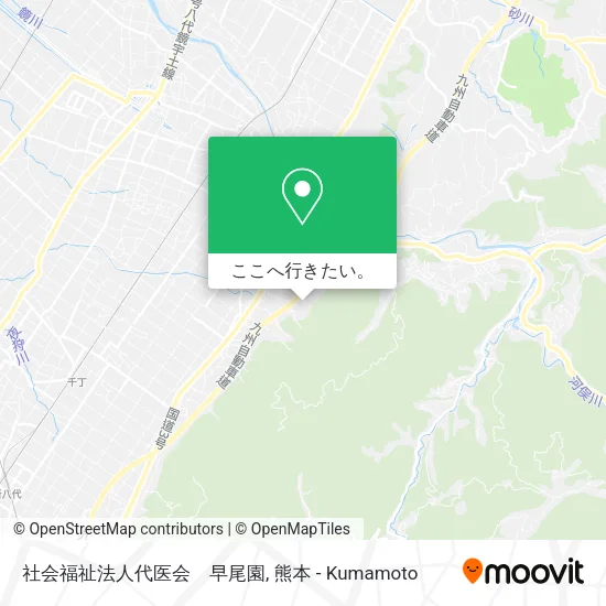 社会福祉法人代医会　早尾園地図