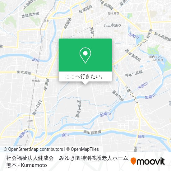 社会福祉法人健成会　みゆき園特別養護老人ホーム地図