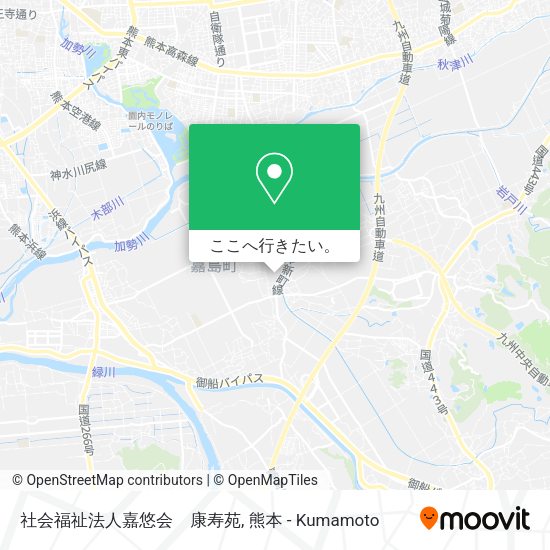社会福祉法人嘉悠会　康寿苑地図