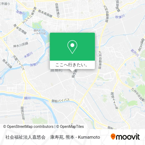 社会福祉法人嘉悠会　康寿苑地図