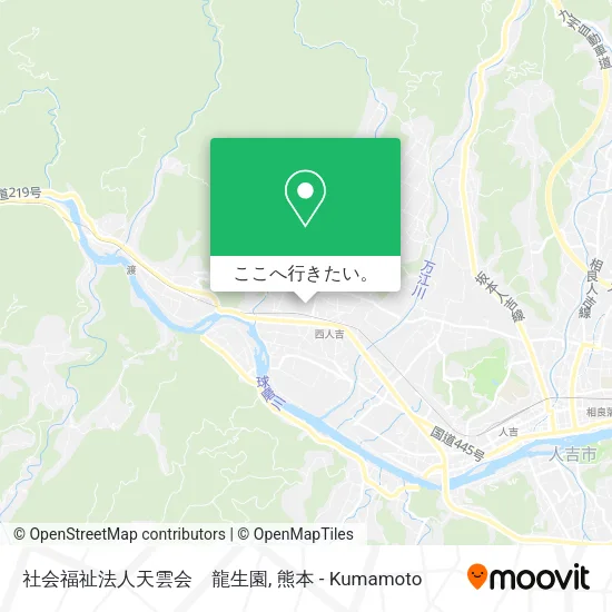 社会福祉法人天雲会　龍生園地図