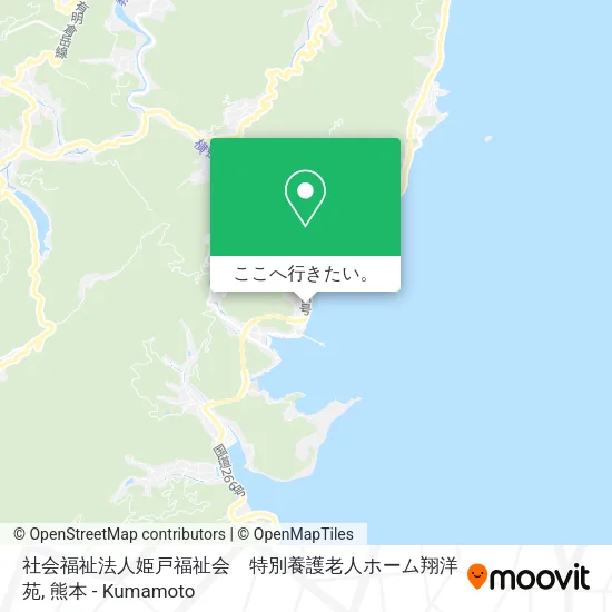 社会福祉法人姫戸福祉会　特別養護老人ホーム翔洋苑地図