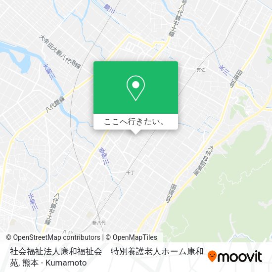 社会福祉法人康和福祉会　特別養護老人ホーム康和苑地図