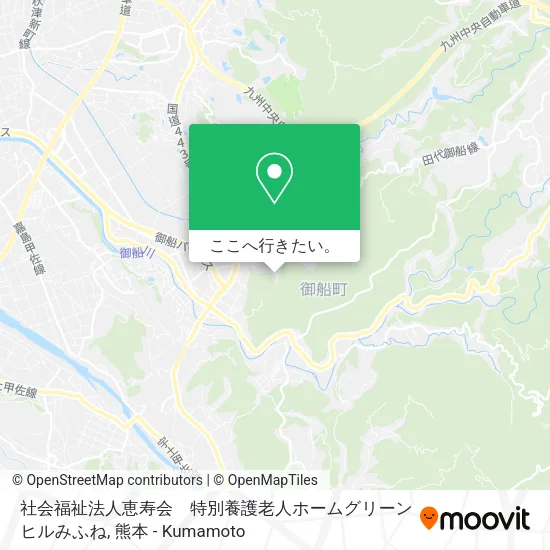 社会福祉法人恵寿会　特別養護老人ホームグリーンヒルみふね地図