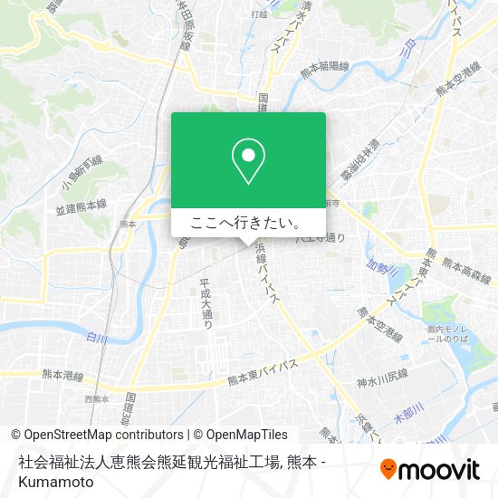 社会福祉法人恵熊会熊延観光福祉工場地図