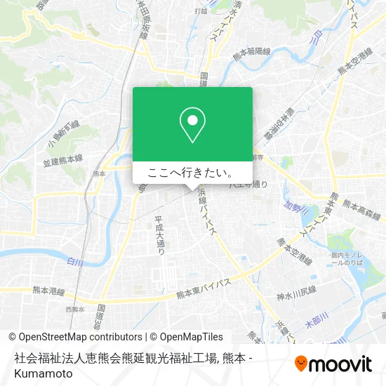 社会福祉法人恵熊会熊延観光福祉工場地図