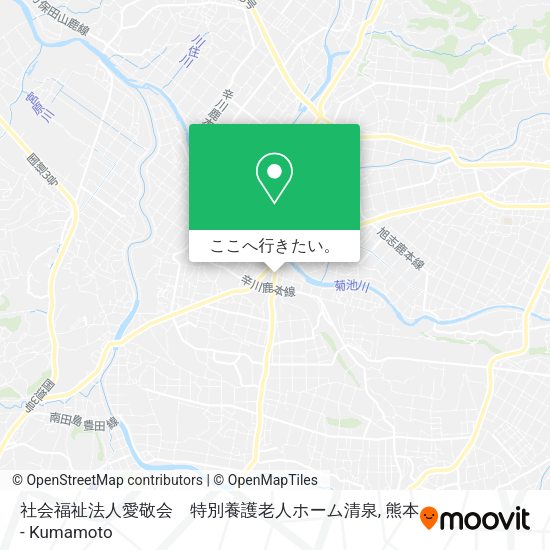 社会福祉法人愛敬会　特別養護老人ホーム清泉地図