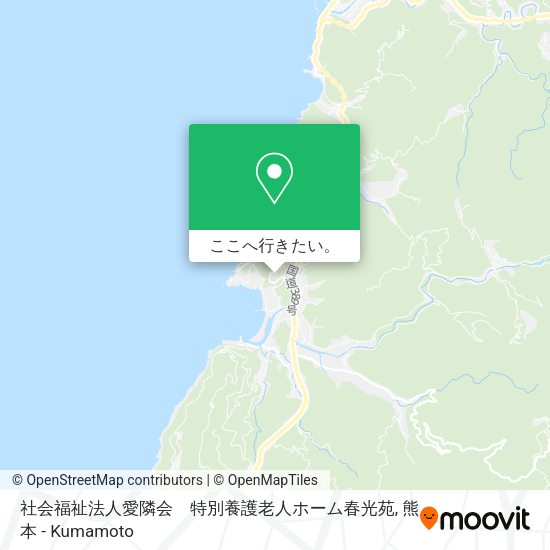社会福祉法人愛隣会　特別養護老人ホーム春光苑地図