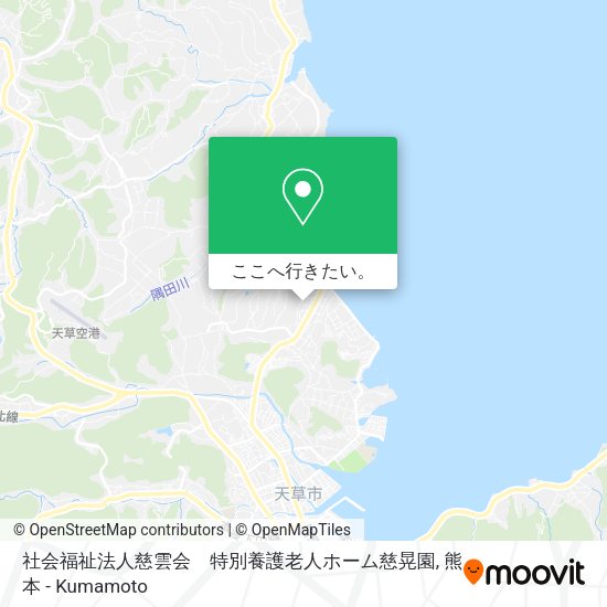 社会福祉法人慈雲会　特別養護老人ホーム慈晃園地図