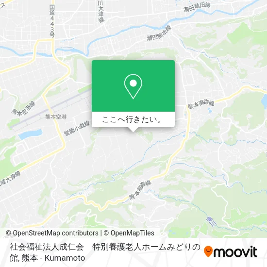 社会福祉法人成仁会　特別養護老人ホームみどりの館地図