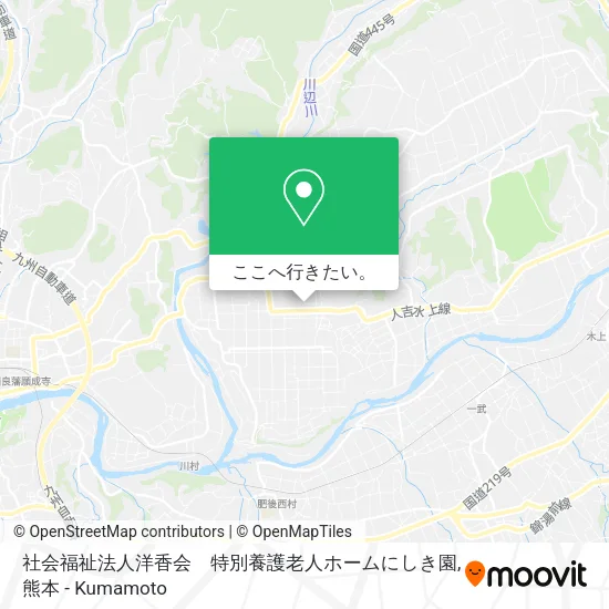社会福祉法人洋香会　特別養護老人ホームにしき園地図