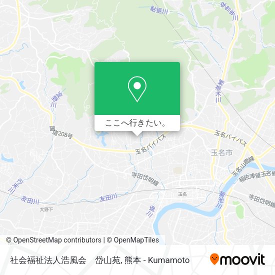 社会福祉法人浩風会　岱山苑地図