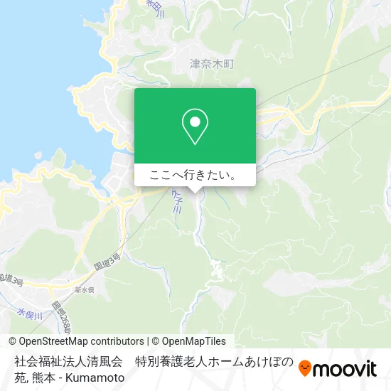 社会福祉法人清風会　特別養護老人ホームあけぼの苑地図