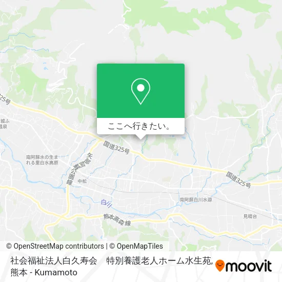 社会福祉法人白久寿会　特別養護老人ホーム水生苑地図