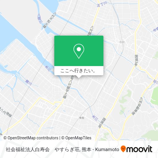 社会福祉法人白寿会　やすらぎ荘地図