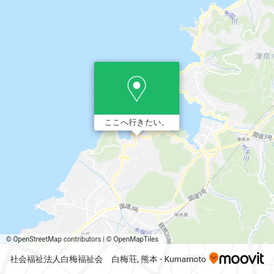 社会福祉法人白梅福祉会　白梅荘地図