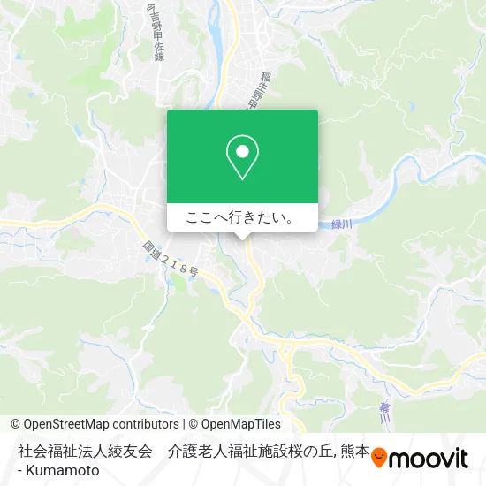 社会福祉法人綾友会　介護老人福祉施設桜の丘地図