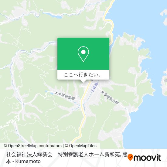 社会福祉法人緑新会　特別養護老人ホーム新和苑地図