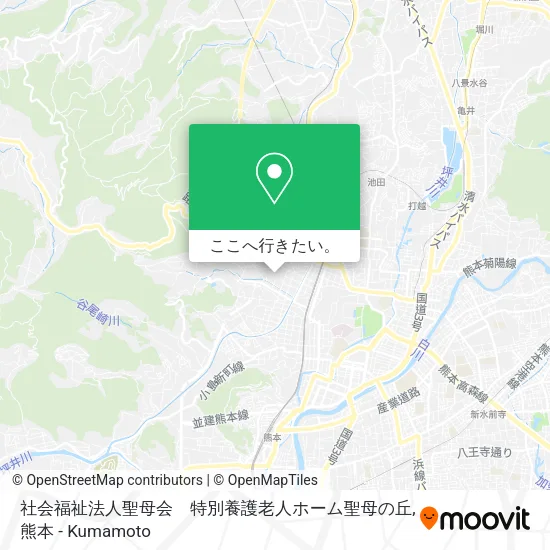 社会福祉法人聖母会　特別養護老人ホーム聖母の丘地図