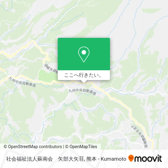 社会福祉法人蘇南会　矢部大矢荘地図
