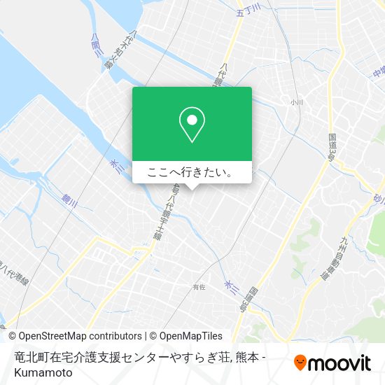 竜北町在宅介護支援センターやすらぎ荘地図