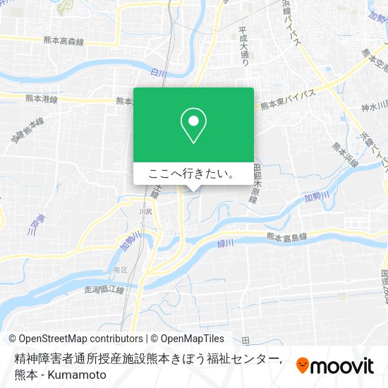精神障害者通所授産施設熊本きぼう福祉センター地図