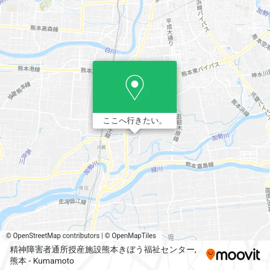 精神障害者通所授産施設熊本きぼう福祉センター地図