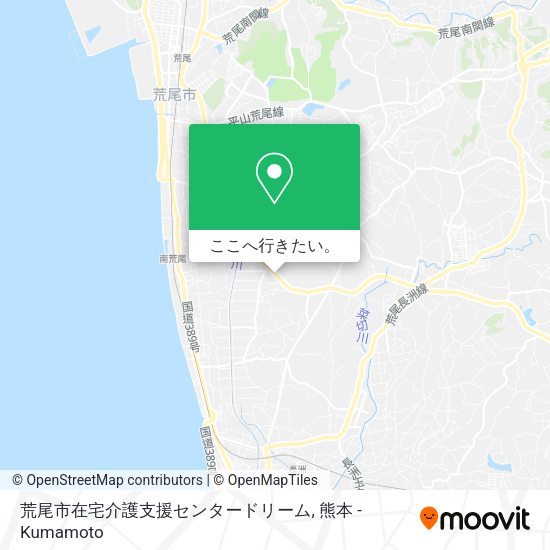 荒尾市在宅介護支援センタードリーム地図