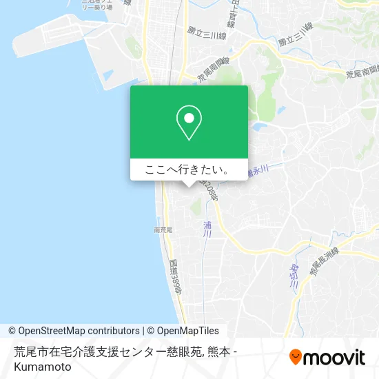 荒尾市在宅介護支援センター慈眼苑地図