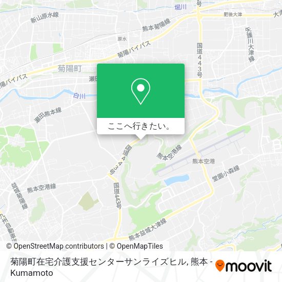 菊陽町在宅介護支援センターサンライズヒル地図