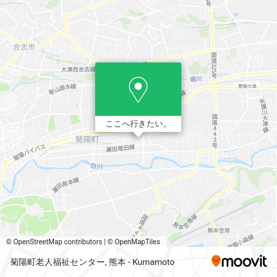 菊陽町老人福祉センター地図