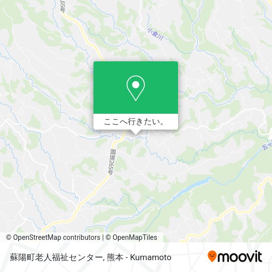 蘇陽町老人福祉センター地図