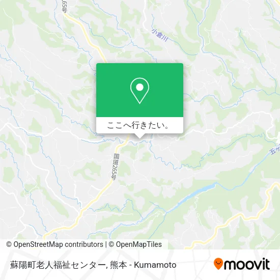 蘇陽町老人福祉センター地図