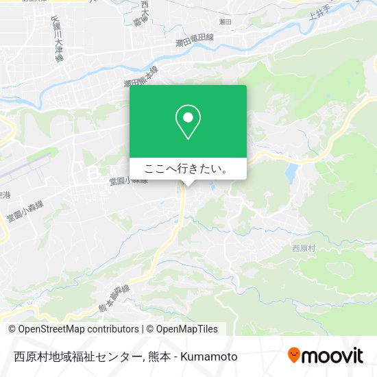 西原村地域福祉センター地図