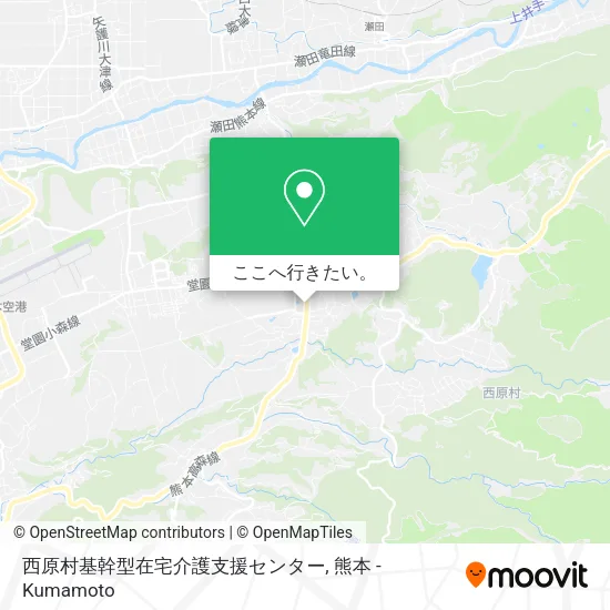 西原村基幹型在宅介護支援センター地図